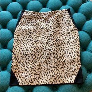 cheetah pencil skirt